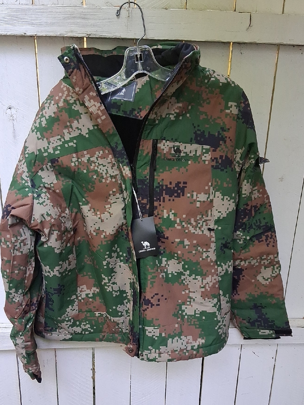 Camel Crown Digital Camo Jacket - Green/Brown[camo] NEW